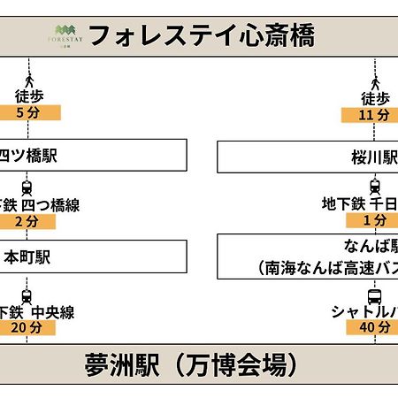 Forestay Shinsaibashi Οσάκα Εξωτερικό φωτογραφία